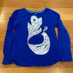Crazy 8 Peacock Blue long sleeve top